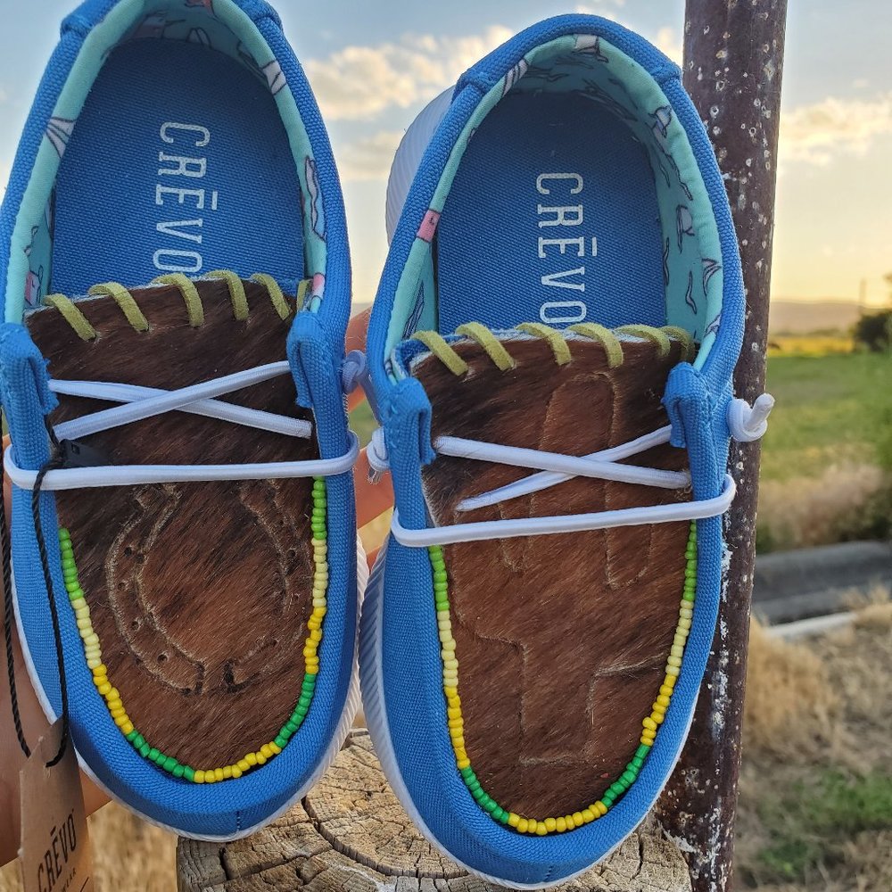 Custom cowhide mocs hey dude lookalikes
